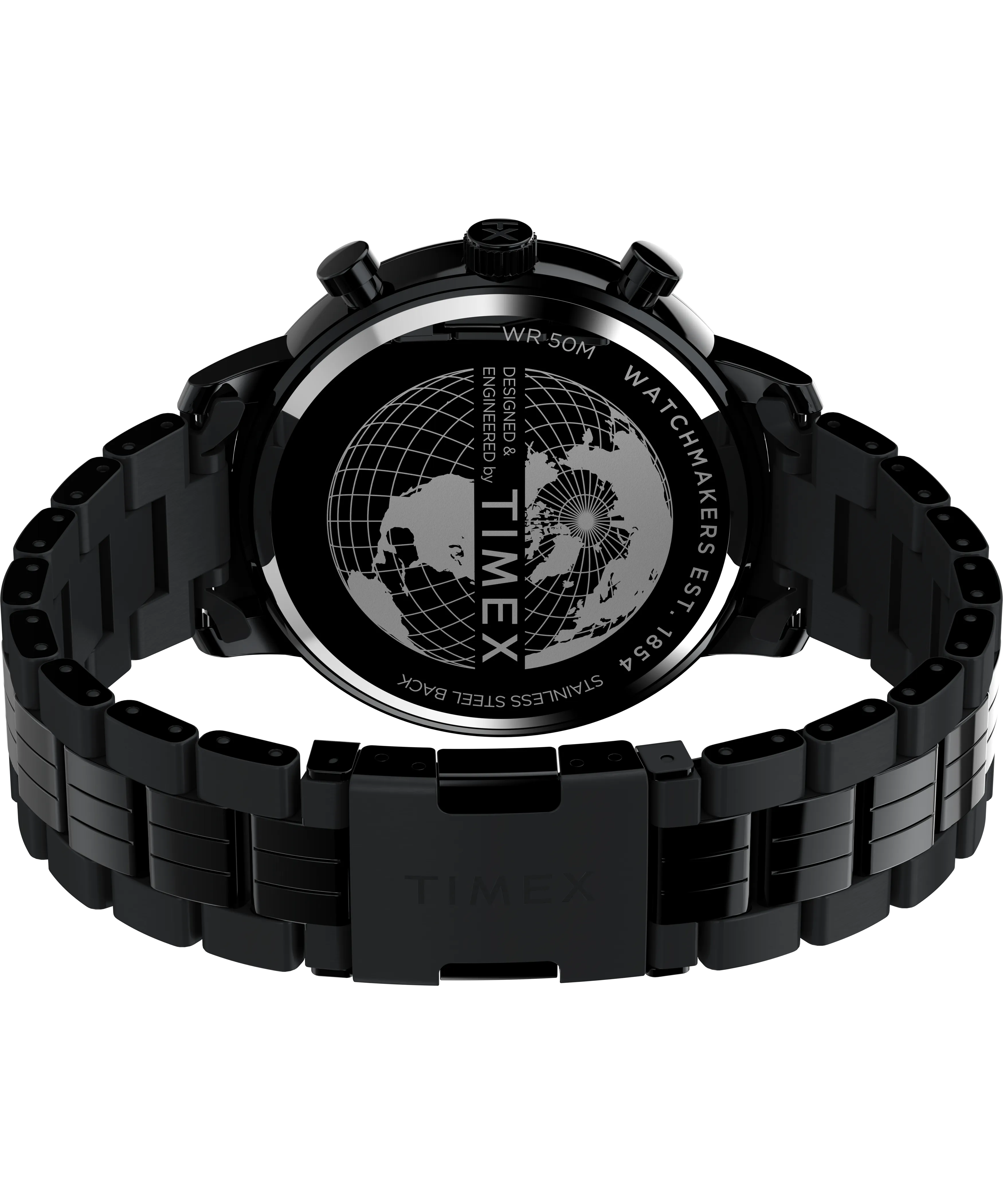 Timex Chicago 45mm Stainless Steel Black Dial Watch TW2W13400