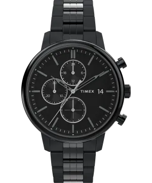 Timex Chicago 45mm Stainless Steel Black Dial Watch TW2W13400