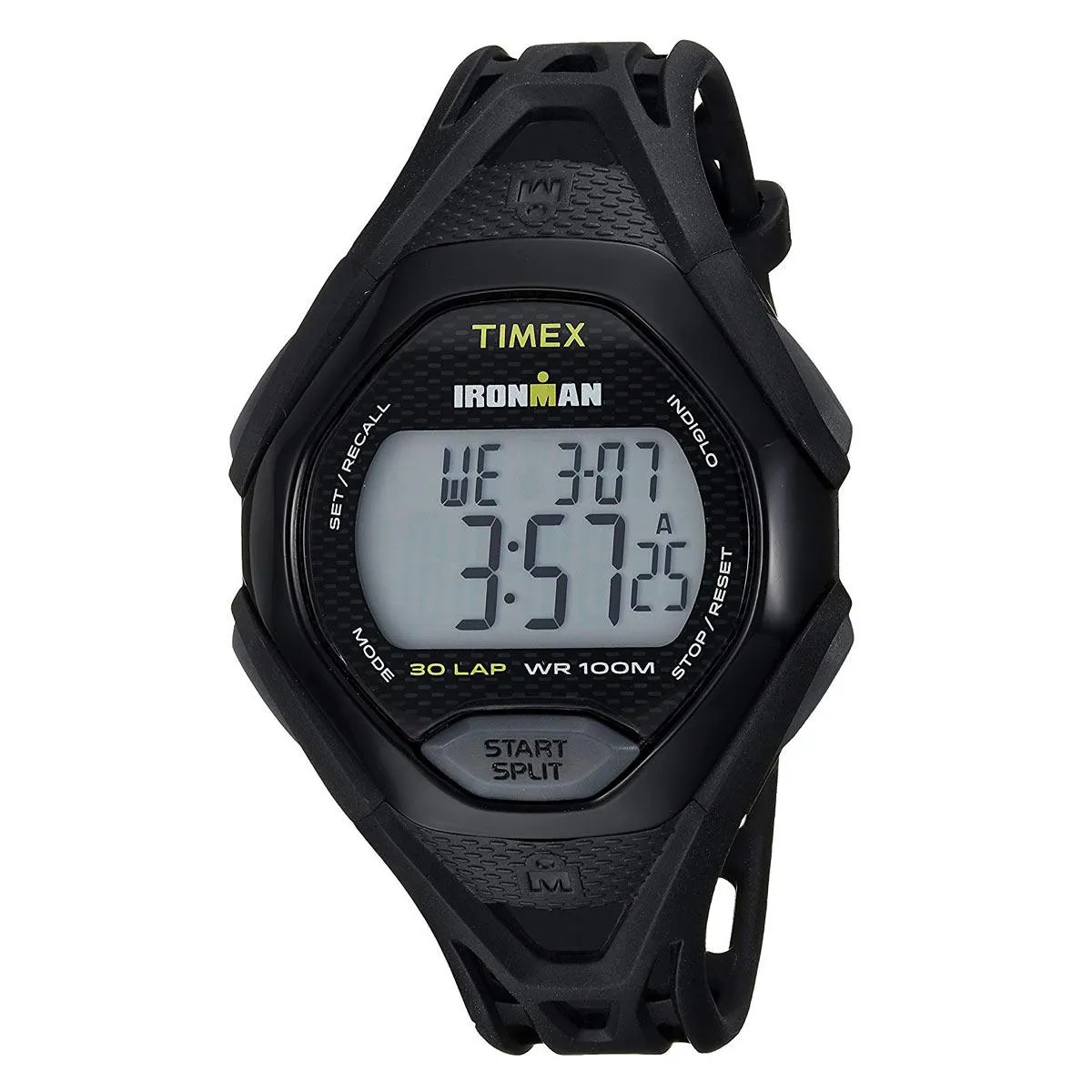 Timex Chronograph Watch - Men's Ironman Sleek 30 Black Strap | TW5M10400JV