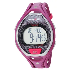 Timex Chronograph Watch - Unisex Ironman Sleek 50 Magenta Strap | TW5M17700JV