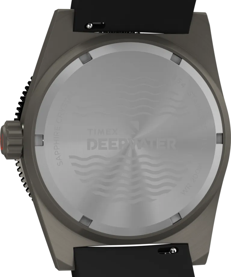 Timex Deepwater Reef 200M 41mm Black Rubber Strap Watch TW2W74700