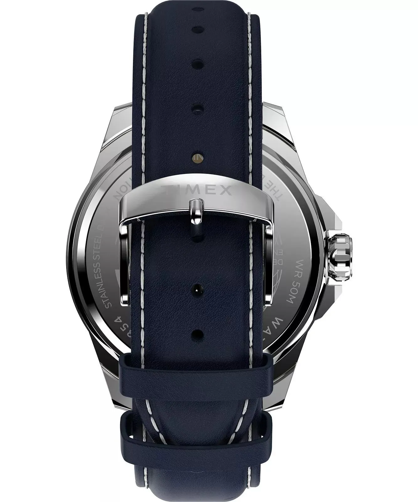 Timex Essex Multifunction 44mm Blue Leather Strap and Dial Watch TW2W80200