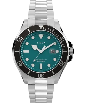 Timex Harborside Coast 43mm Stainless Steel Bracelet Watch TW2V91900