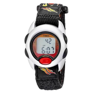 Timex Kids Chronograph Digital Watch - Nylon & Fabric Flames Strap | T78751XY