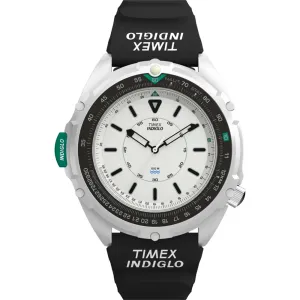 Timex Lab 1995 Intrepid Reissue Black Rubber Band Indiglo TW2Y05800
