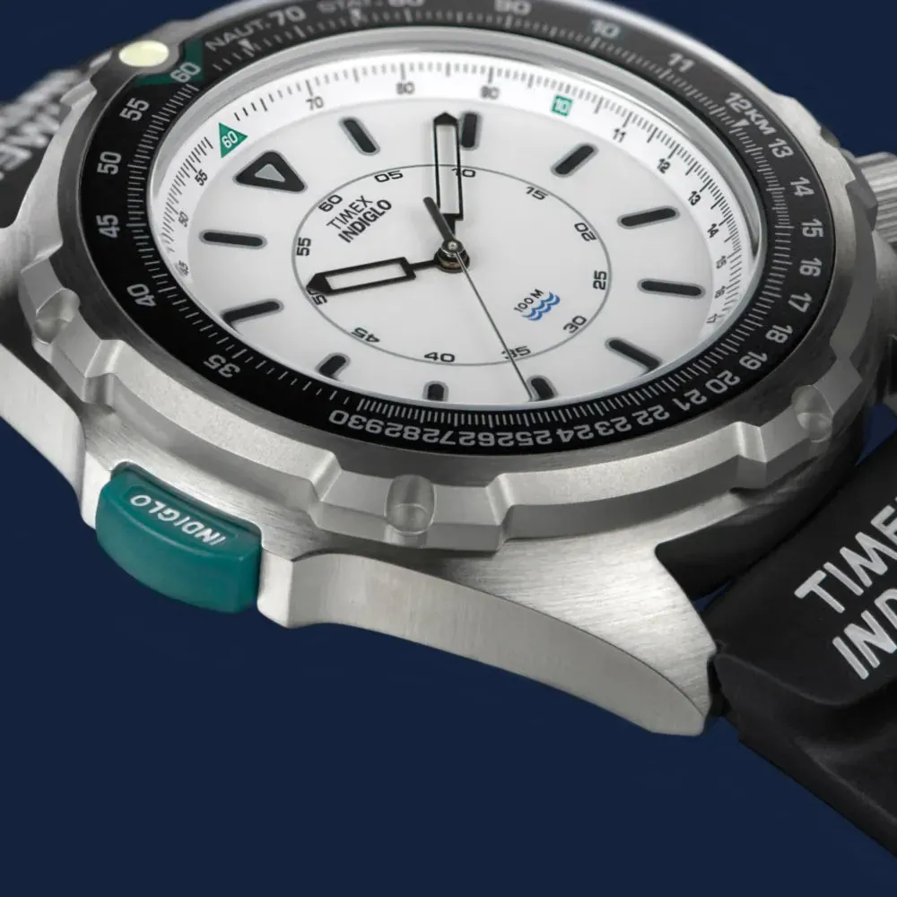 Timex Lab 1995 Intrepid Reissue Black Rubber Band Indiglo TW2Y05800