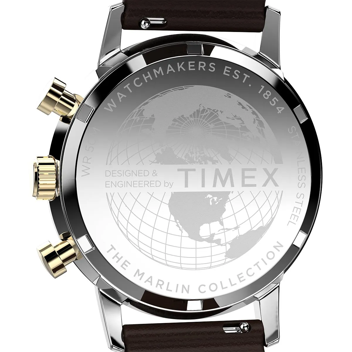 Timex Marlin Chronograph 40mm Leather Band Watch TW2W60400