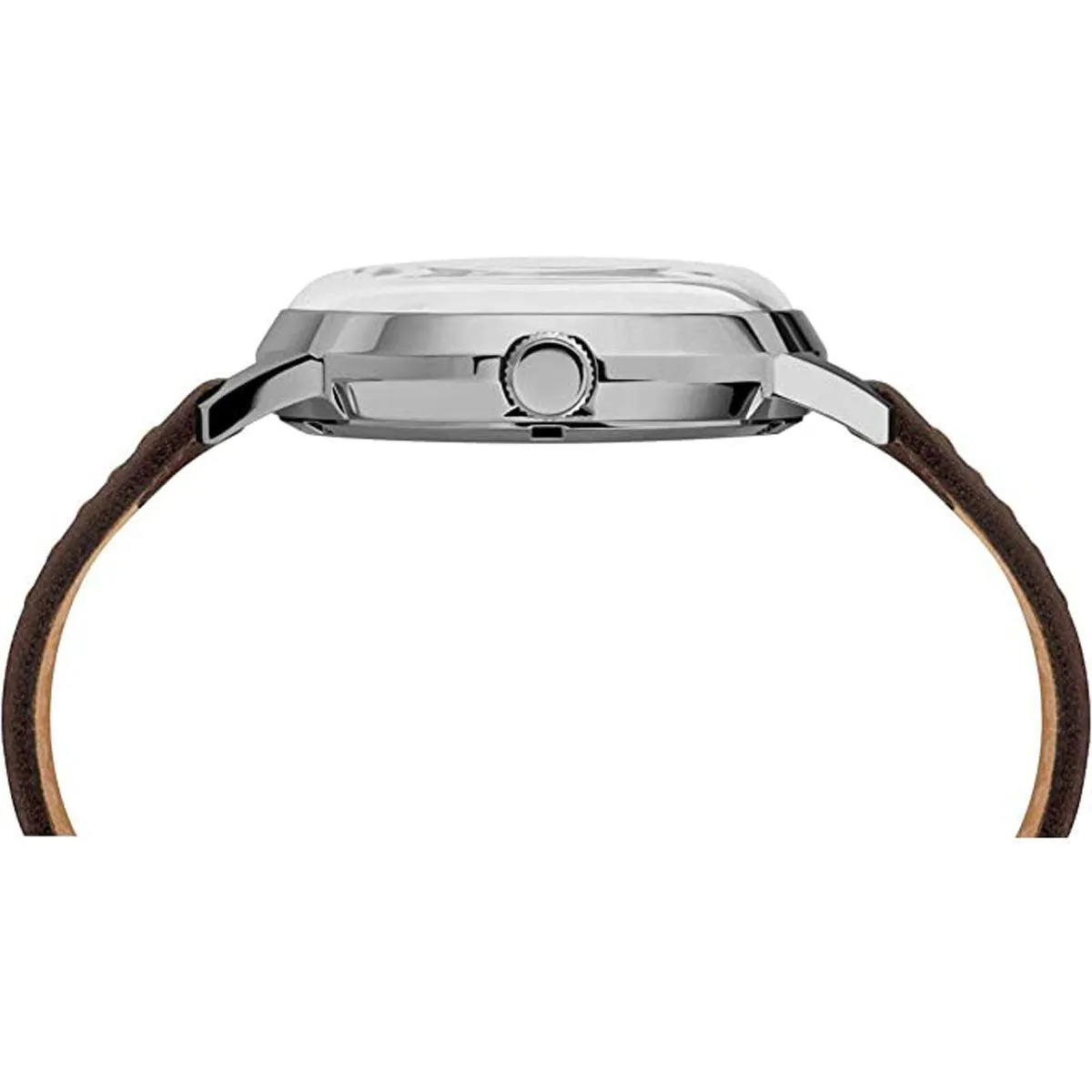 Timex Men's Automatic Watch - Marlin Black Dial Brown Leather Strap | TW2T23000ZV