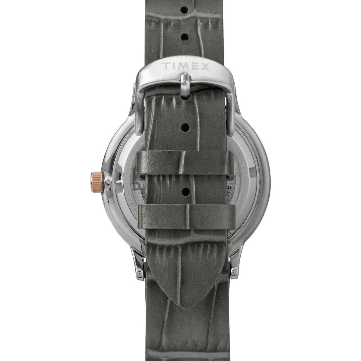 Timex Men's Automatic Watch - Waterbury Black Dial Leather Strap | TW2U11600ZV