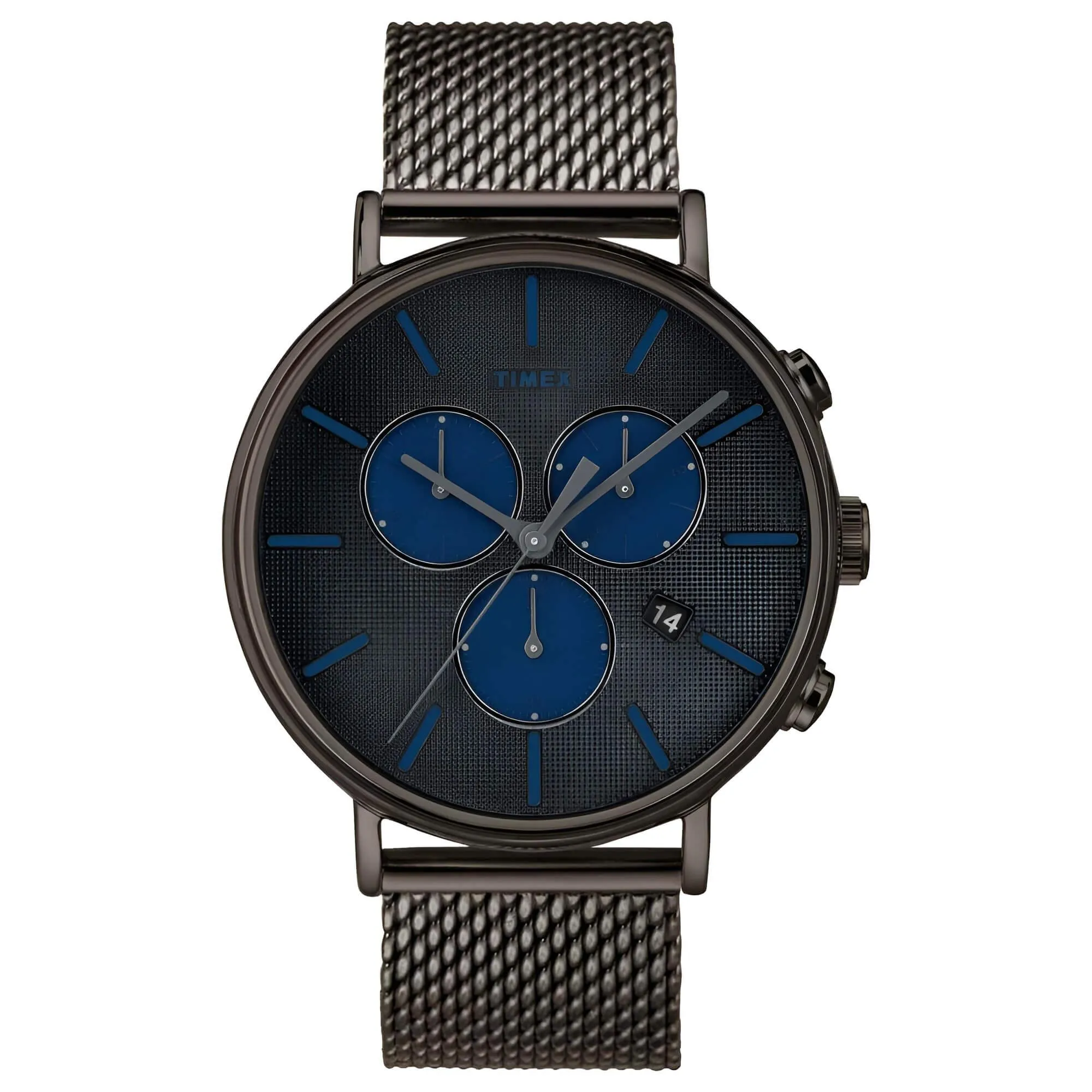 Timex Men's Chrono Watch - Fairfield Supernova Gray Dial Mesh Bracelet | TW2R98000VQ
