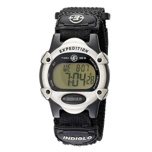 Timex Men's Chronograph Watch - Expedition Digital Grey Dial Nylon & Rubber Strap | T47852JV