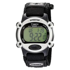 Timex Men's Chronograph Watch - Expedition Digital Grey Dial Nylon Strap | T48061JV