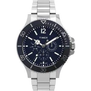 Timex Men's Chronograph Watch - Harborside Blue Dial Bracelet | TW2U13200VQ