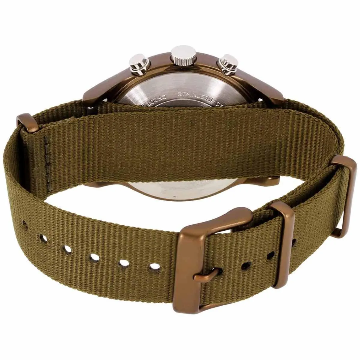 Timex Men's Chronograph Watch - MK1 Green Dial Green Nylon Strap | TW2R67800VQ
