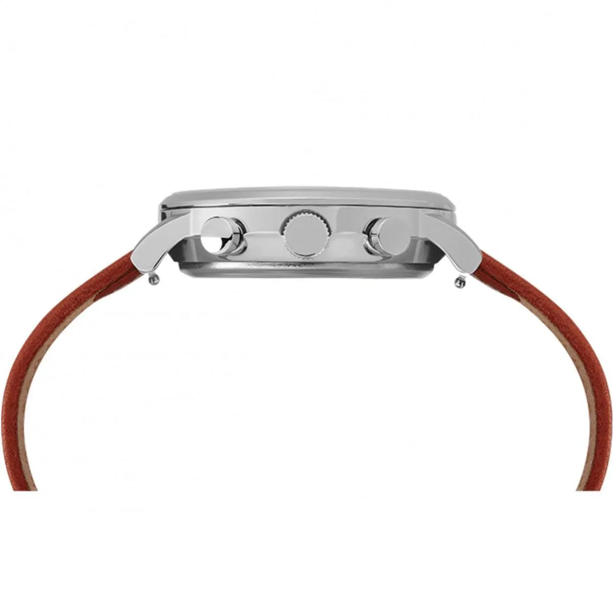 Timex Men's Chronograph Watch - Waterbury Brown Leather Strap | TW2T28000VQ