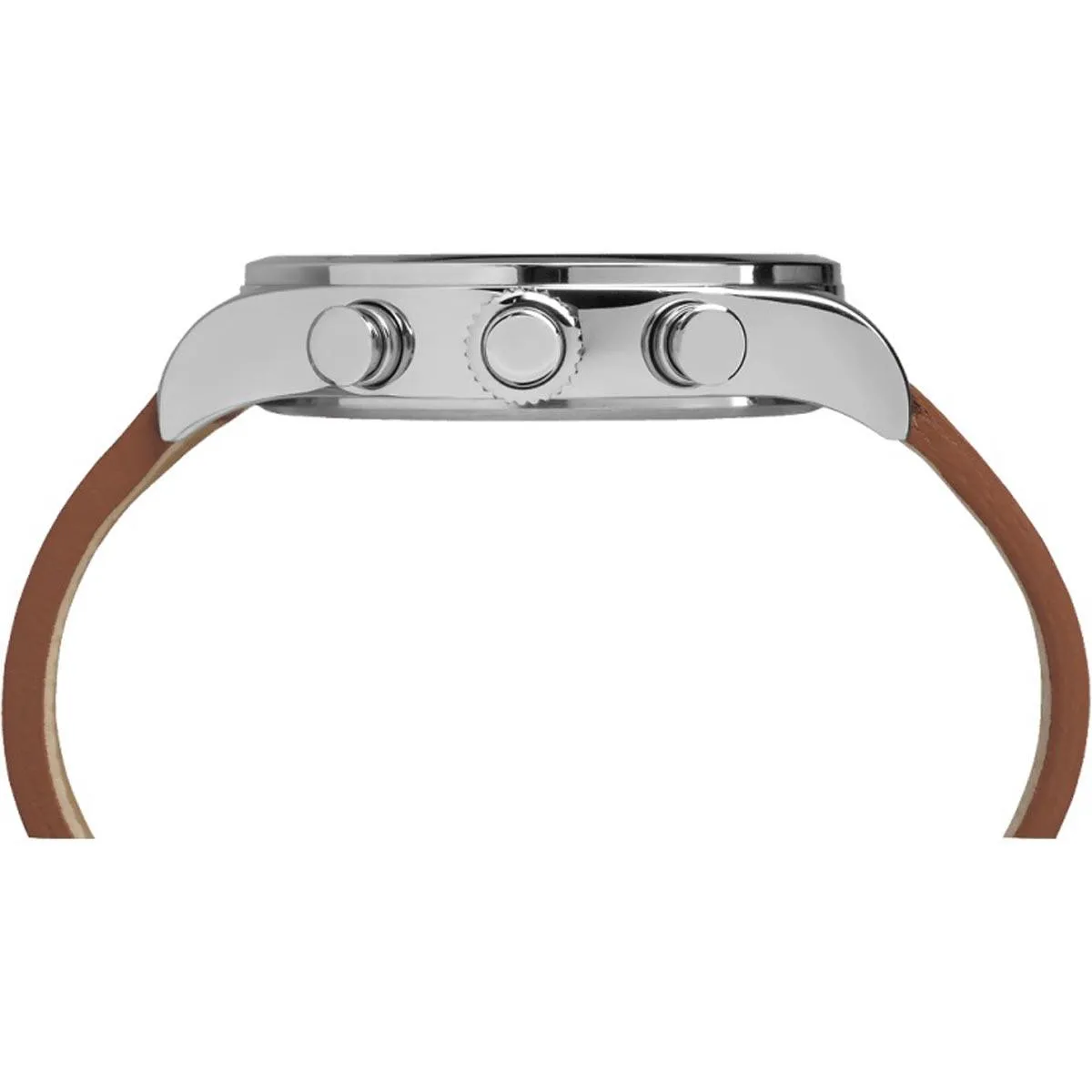 Timex Men's Chronograph Watch - Waterbury Quartz Brown Leather Strap | TW2P84300VQ