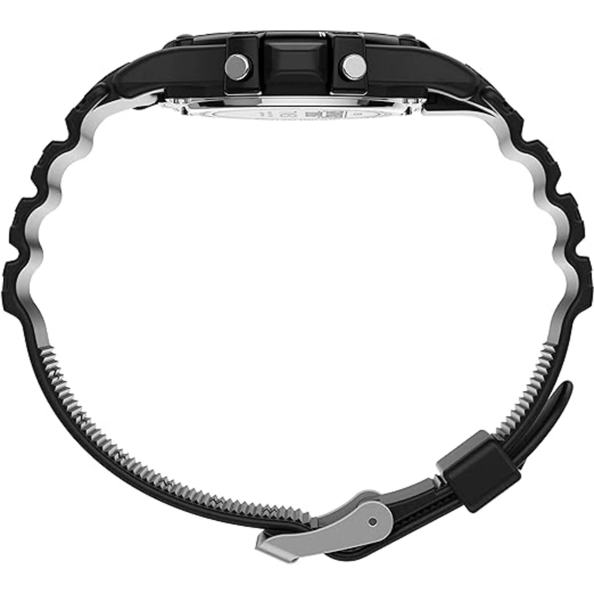 Timex Men's Digital Watch - Atlantis X Stranger Things Black Resin Strap | TW2V51000YB