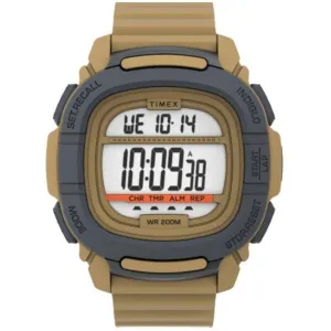Timex Men's Digital Watch - Command White and Beige Dial Shock Resistant | TW5M35900