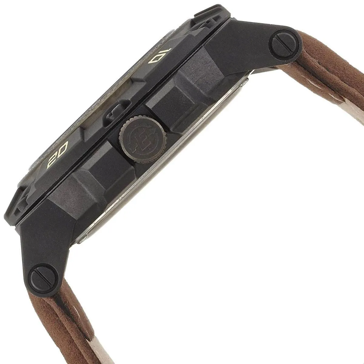 Timex Men's Quartz Watch - Expedition Green Dial Brown Leather Strap | TW4B01200