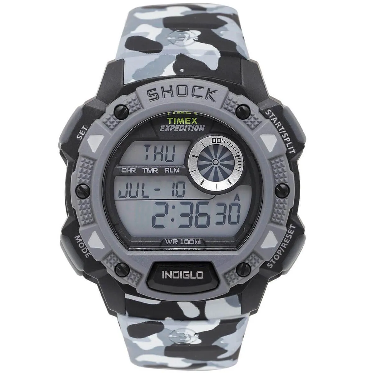 Timex Men's Quartz Watch - Expedition Grey Triangle Design Bezel Strap | TW4B00600UM