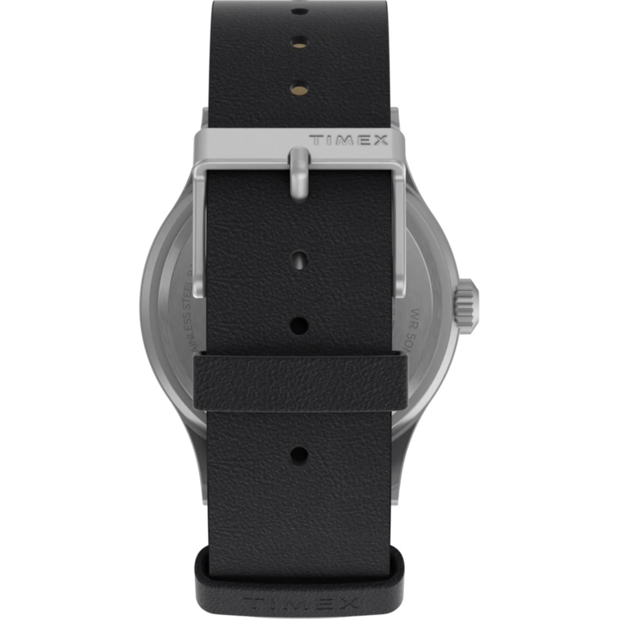 Timex Men's Quartz Watch - Expedition Sierra Black Dial Leather Strap | TW2V07500