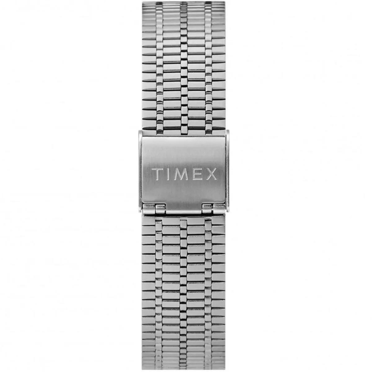 Timex Men's Quartz Watch - Q Timex Blue Dial Silver Steel Bracelet | TW2T80700ZV