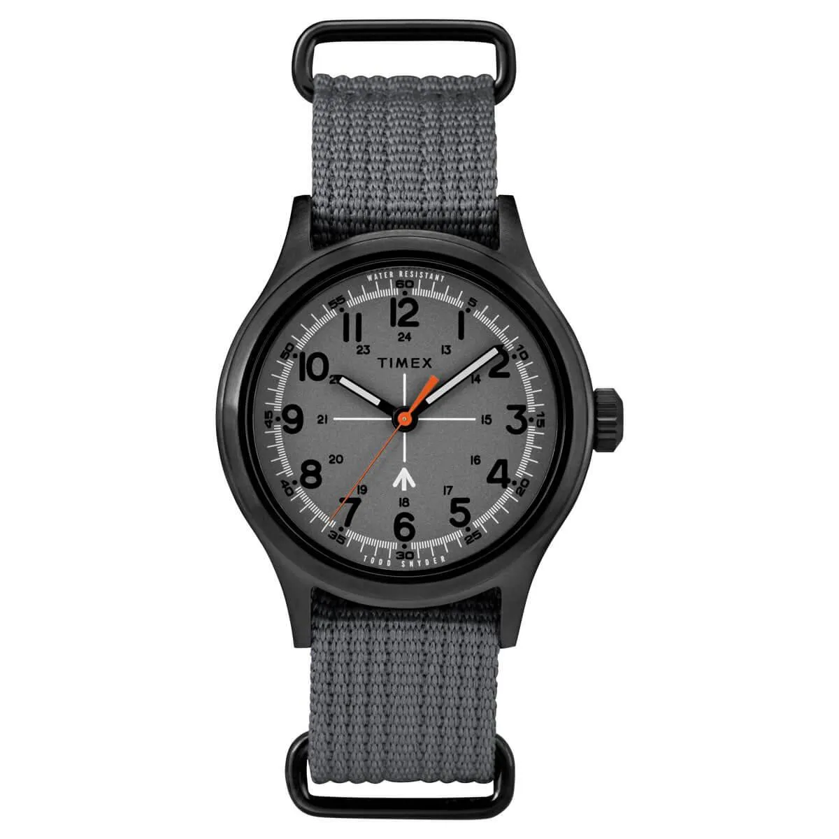 Timex Men's Quartz Watch - Todd Snyder Military Grey Dial Nylon Strap | TW2R78700JR