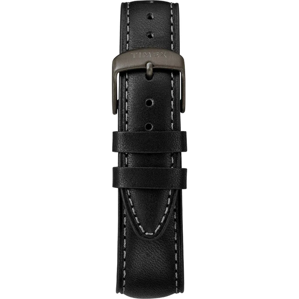 Timex Men's Quartz Watch - Waterbury Black Dial Leather Strap | TW2R89100
