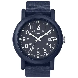 Timex Men's Watch - Camper Quartz Blue Dial Canvas/nylon Strap | TW2P62600