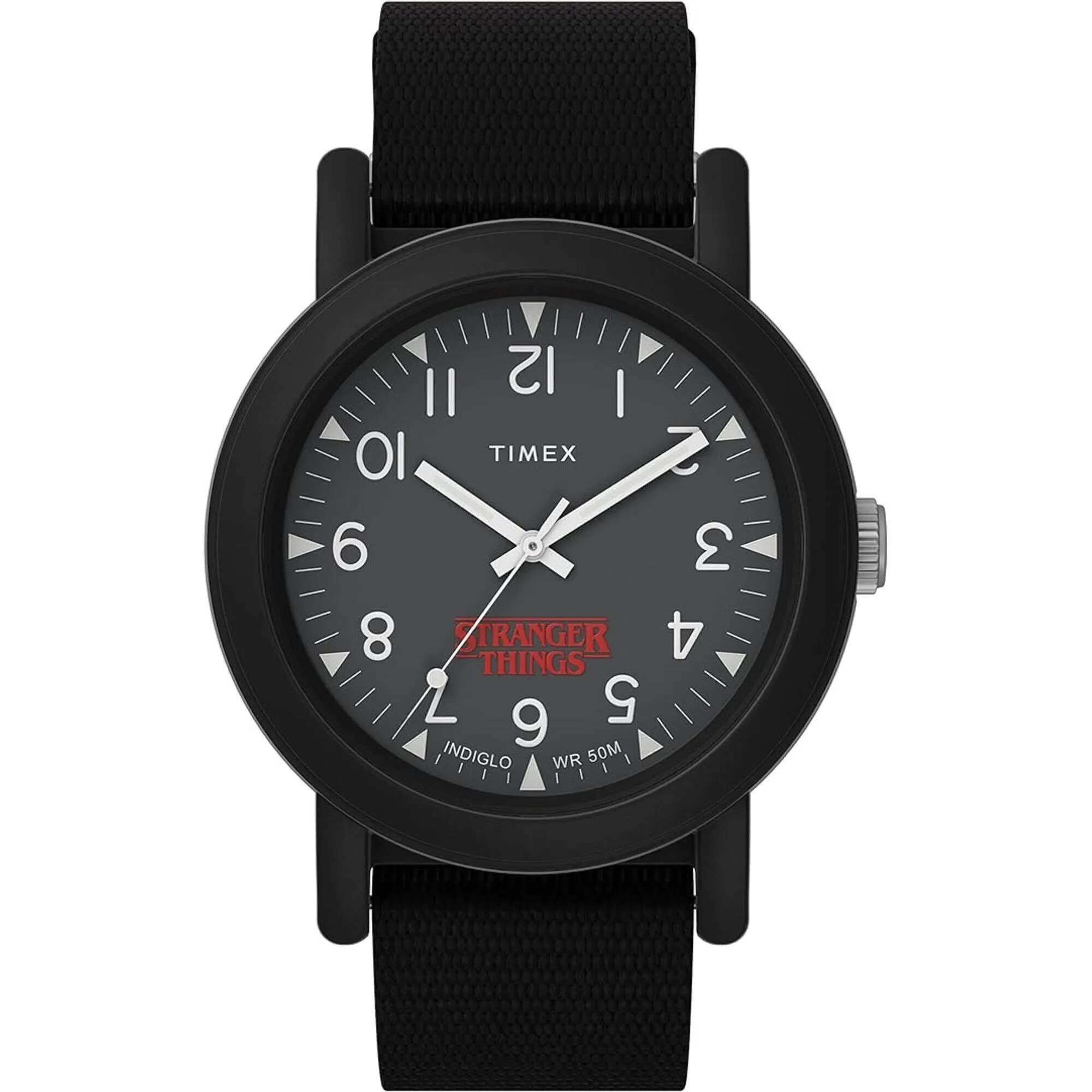 Timex Men's Watch - Camper X Stranger Things Fabric Strap Black Dial | TW2V50800YB