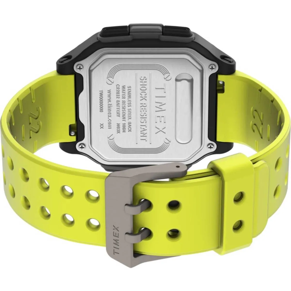 Timex Men's Watch - Command Urban Digital Grey Dial Green Rubber Strap | TW5M28900