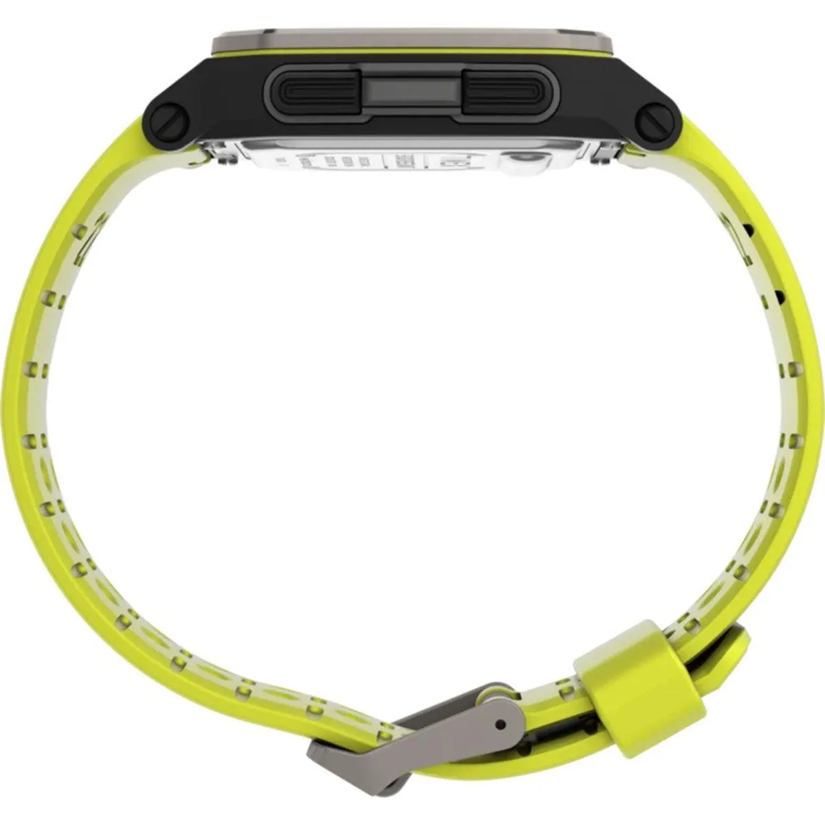 Timex Men's Watch - Command Urban Digital Grey Dial Green Rubber Strap | TW5M28900