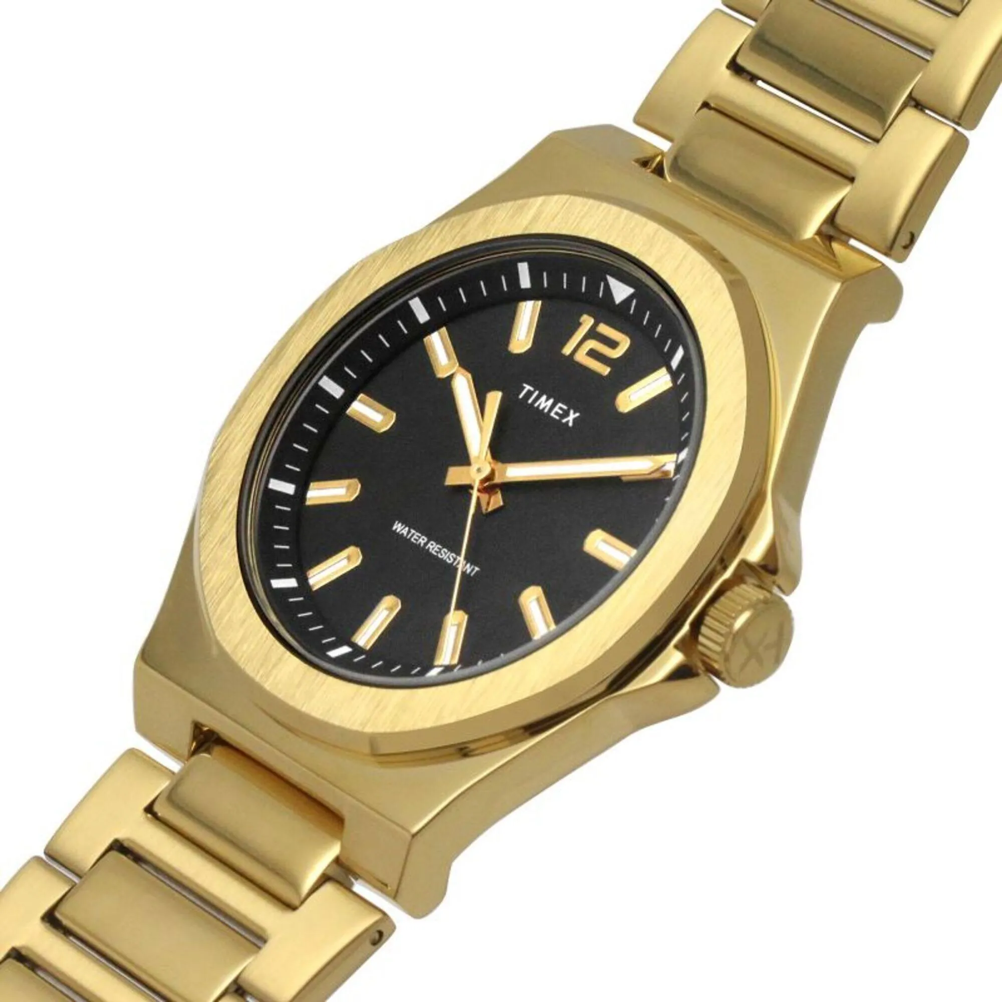 Timex Men's Watch - Essex Avenue Quartz Yellow Gold Steel Bracelet | TW2V02100