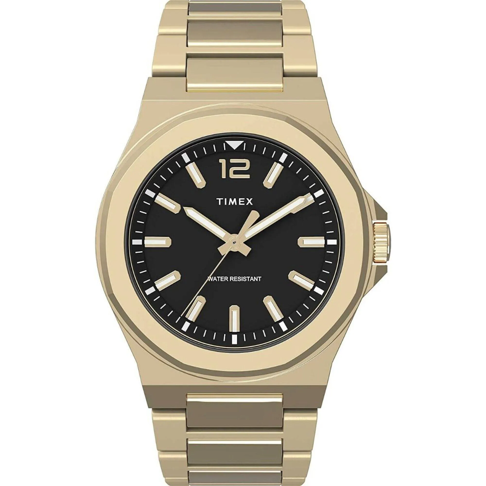 Timex Men's Watch - Essex Avenue Quartz Yellow Gold Steel Bracelet | TW2V02100