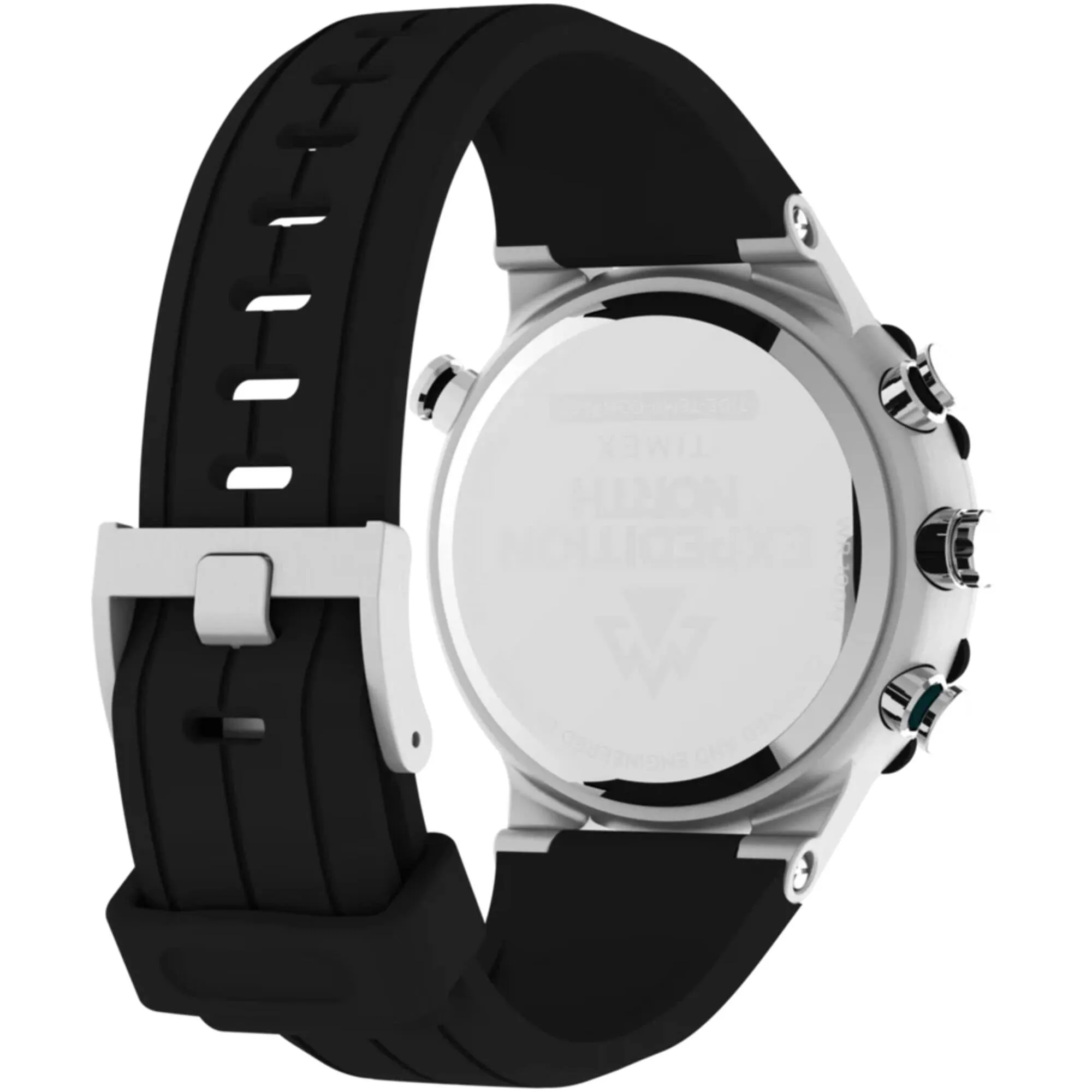 Timex Men's Watch - Expedition North Compass Green Black Silicone Strap | TW2W24200