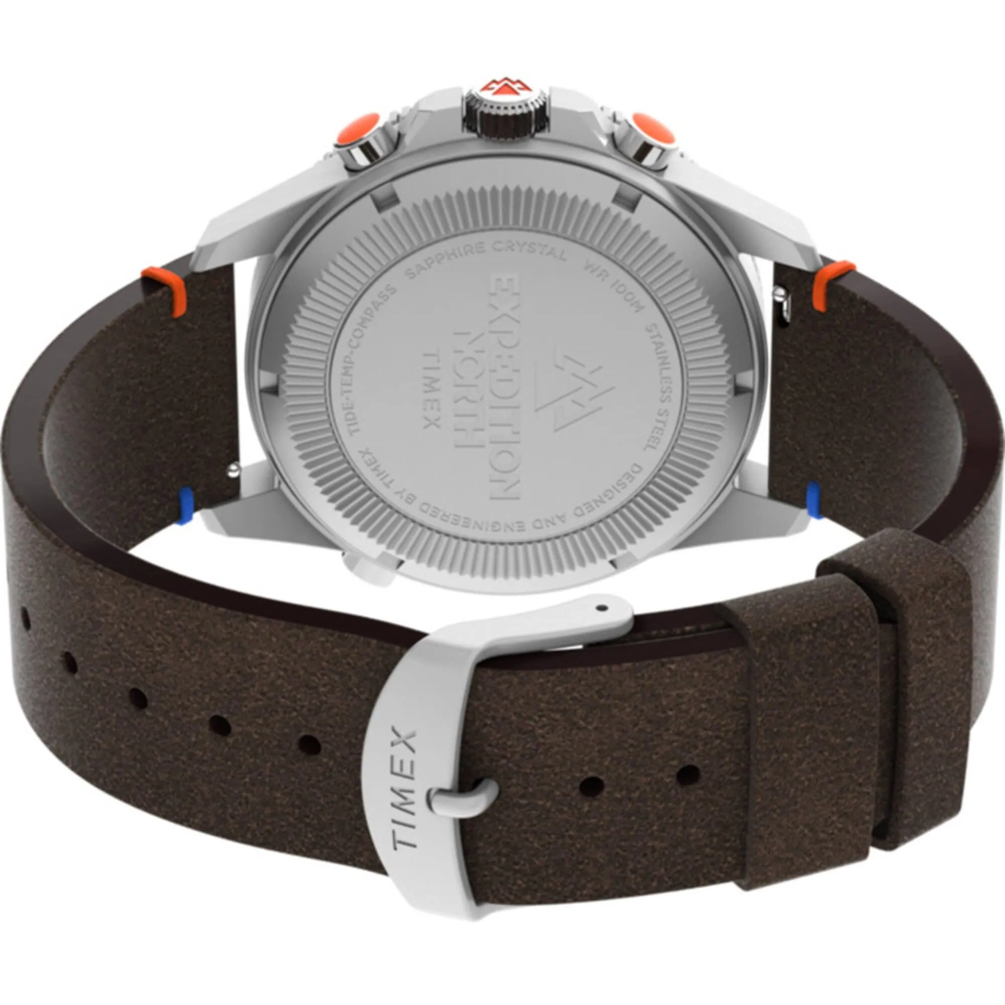 Timex Men's Watch - Expedition North Date Display Brown Leather Strap | TW2V64400JR