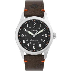 Timex Men's Watch - Expedition North Mechanical Brown Leather Strap | TW2V64300JR