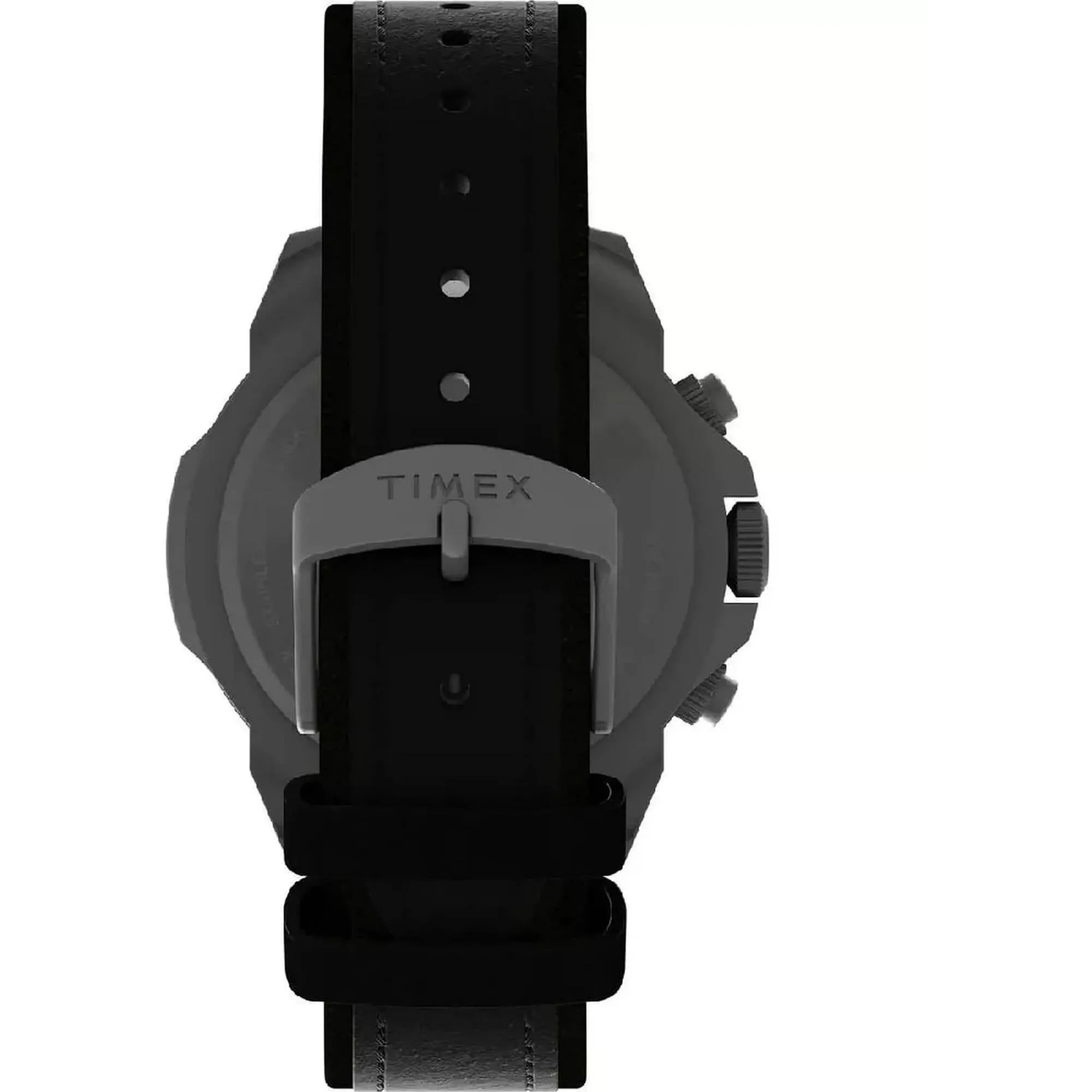 Timex Men's Watch - Expedition North Ridge Chronograph Black Leather Strap | TW2W16100