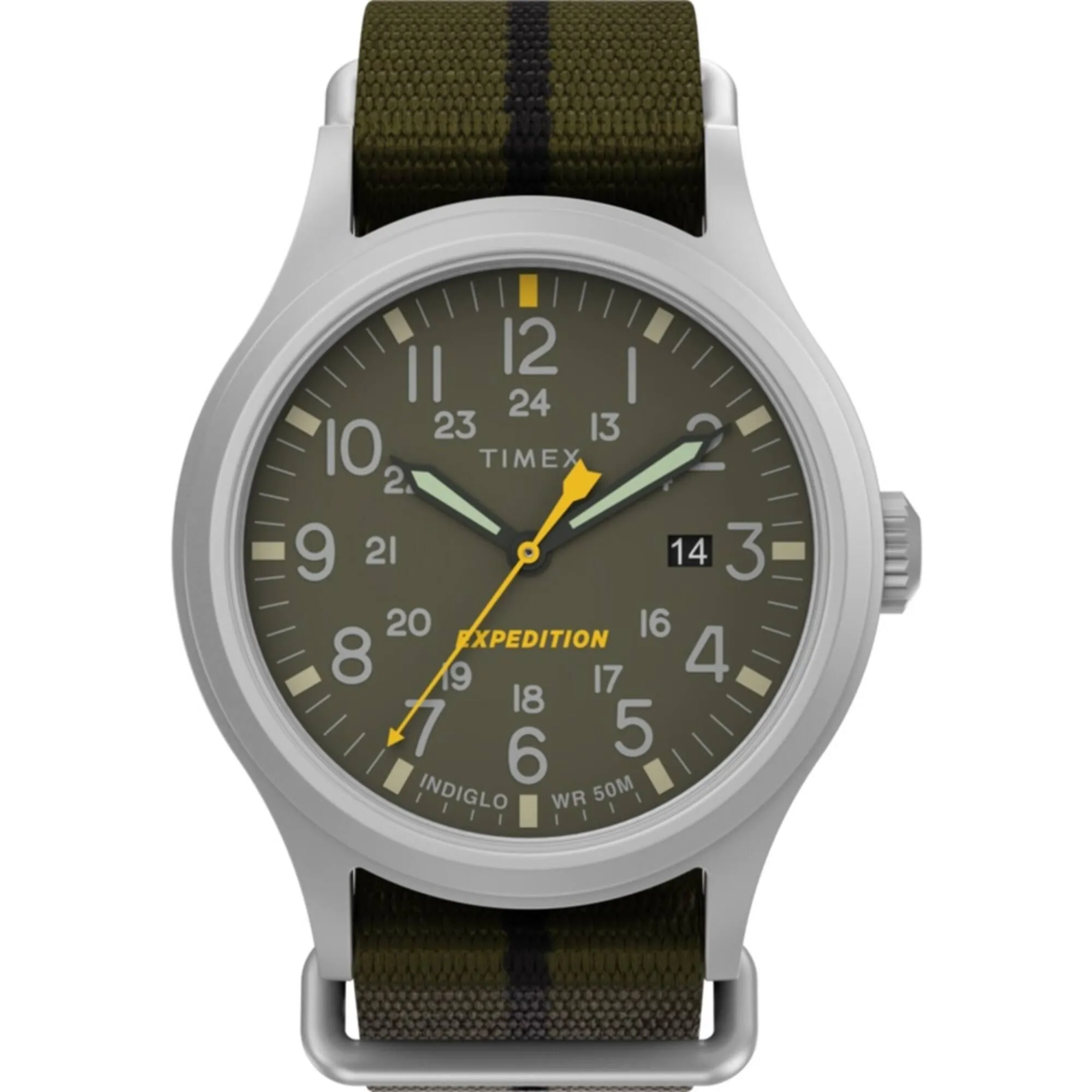 Timex Men's Watch - Expedition North Sierra Green Dial Fabric Strap | TW2V07700VQ