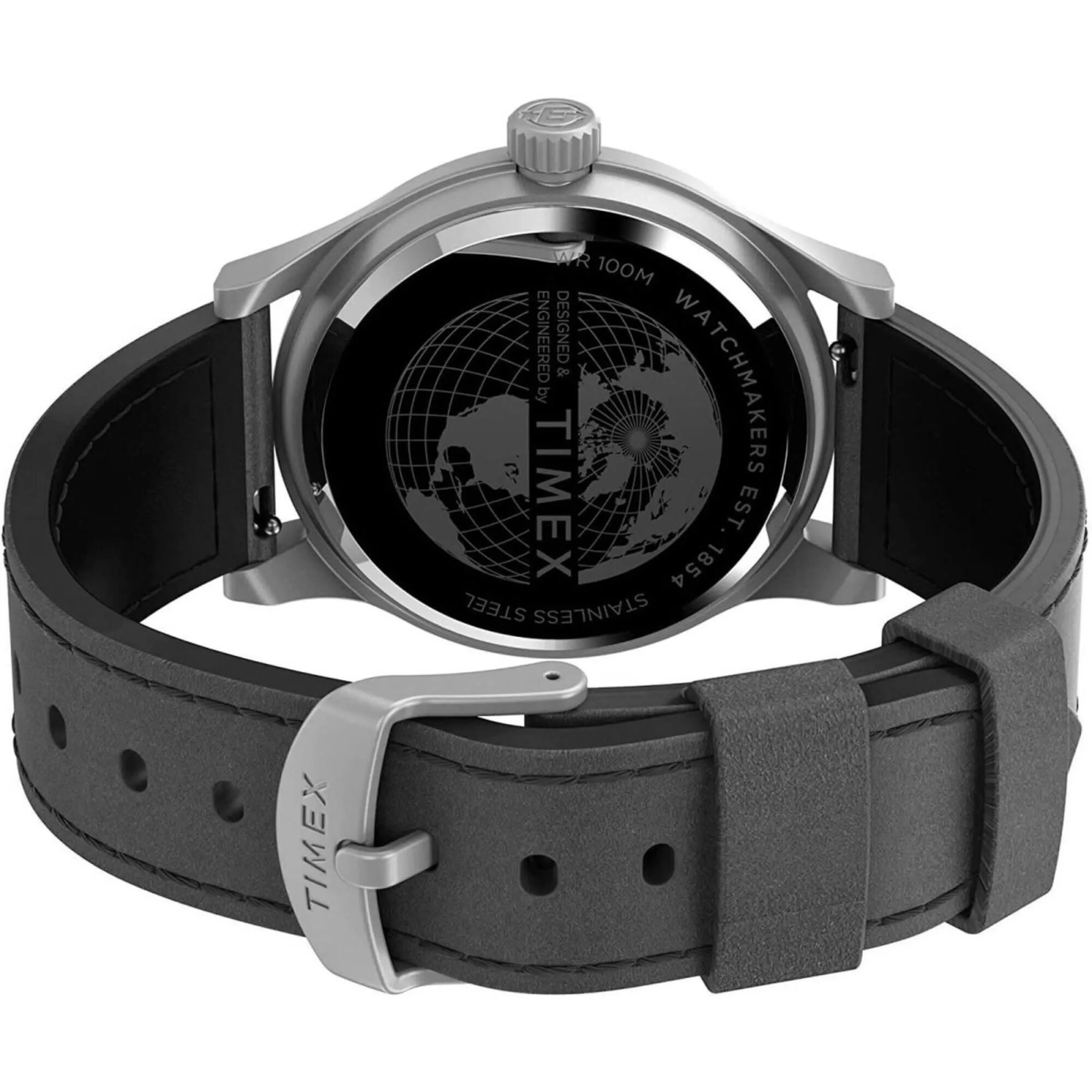 Timex Men's Watch - Expedition Sierra Black Dial Black Leather Strap | TW2V07400VQ