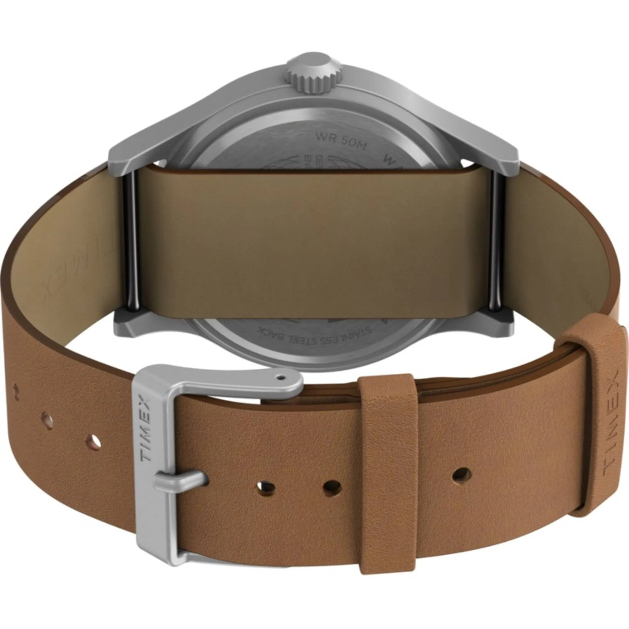 Timex Men's Watch - Expedition Sierra Quartz Cream Dial Tan Leather Strap | TW2V07600