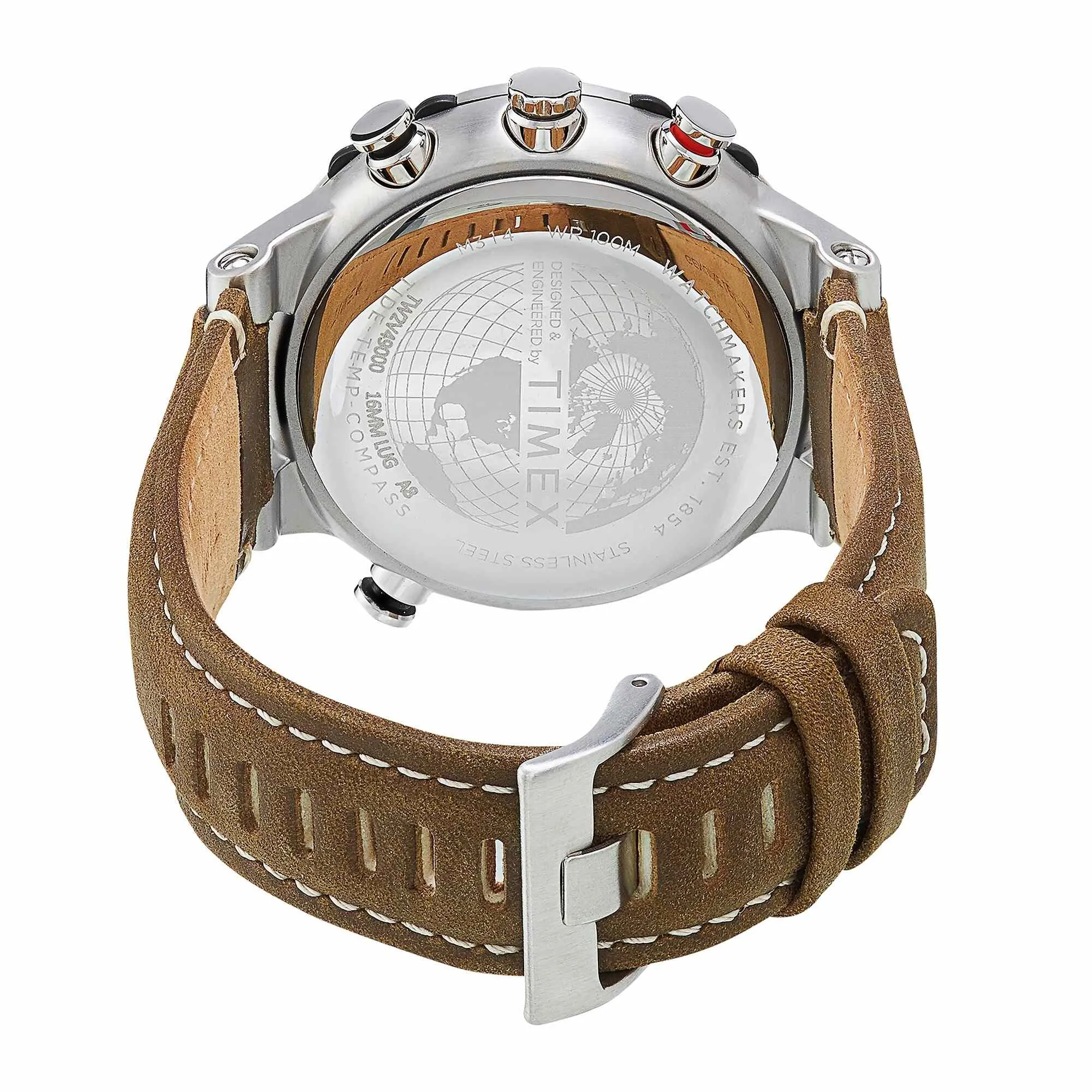 Timex Men's Watch - Expedition Tide-Temp-Compass Beige Dial Green Strap | TW2V49000