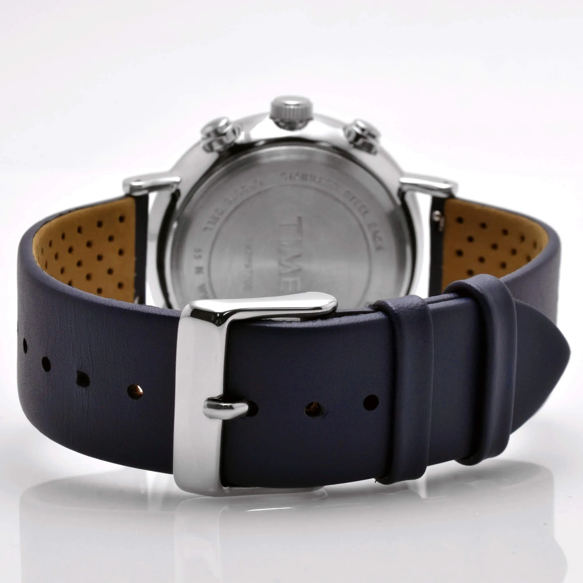 Timex Men's Watch - Fairfield Supernova Quartz Silver Dial Leather Strap | TW2R97700