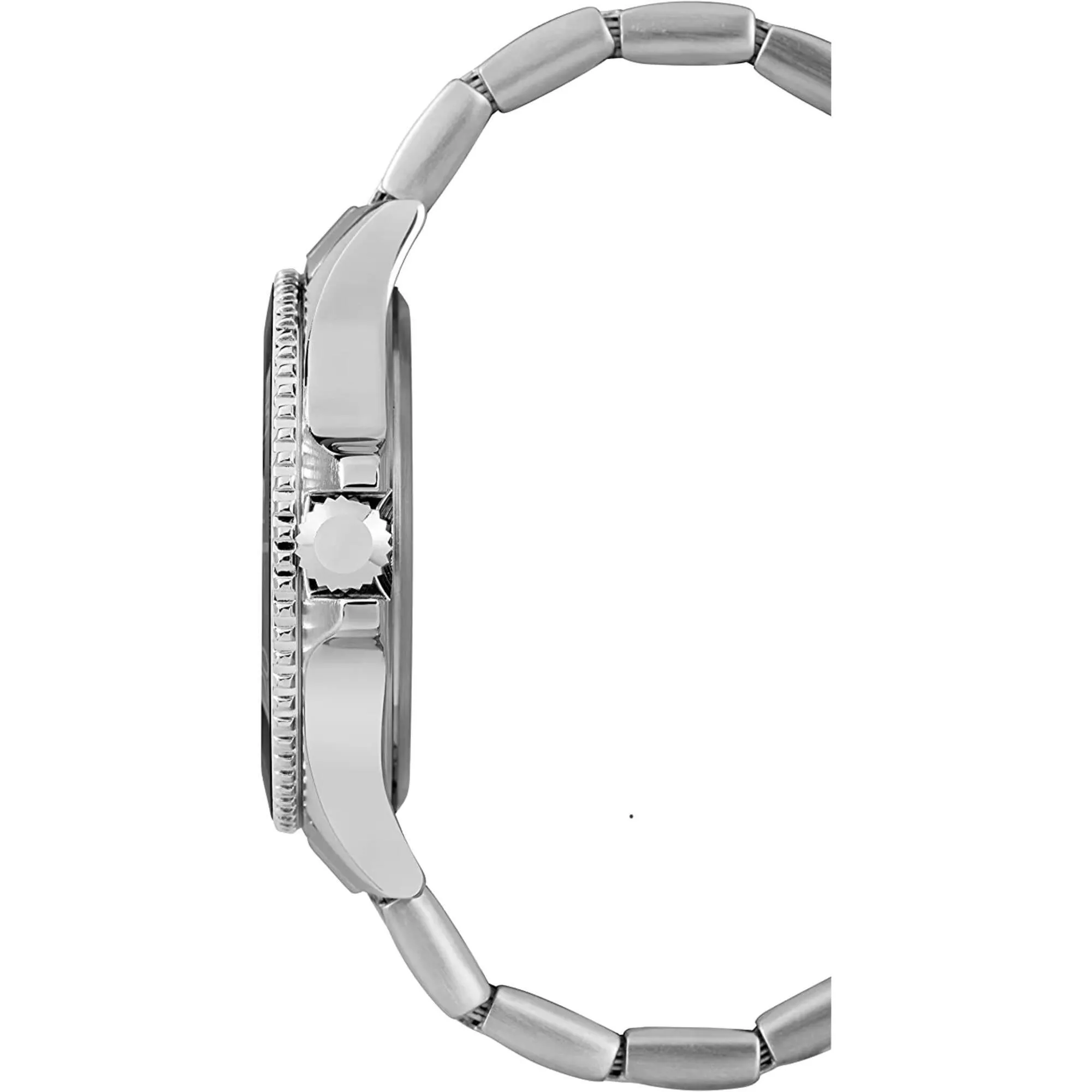 Timex Men's Watch - Harborside Quartz Black Dial Silver Tone Bracelet | TW2R64600JT