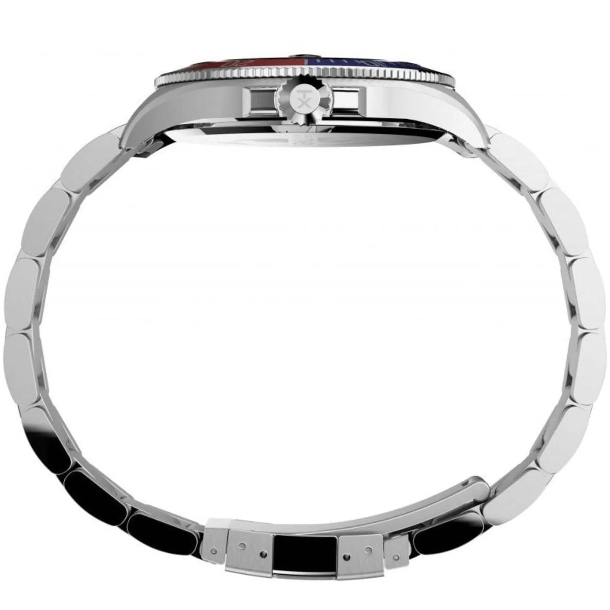 Timex Men's Watch - Harborside Quartz Date Black Dial Silver Tone Bracelet | TW2U71900