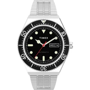 Timex Men's Watch - M79 Automatic Black Dial Stainless Steel Bracelet | TW2U78300