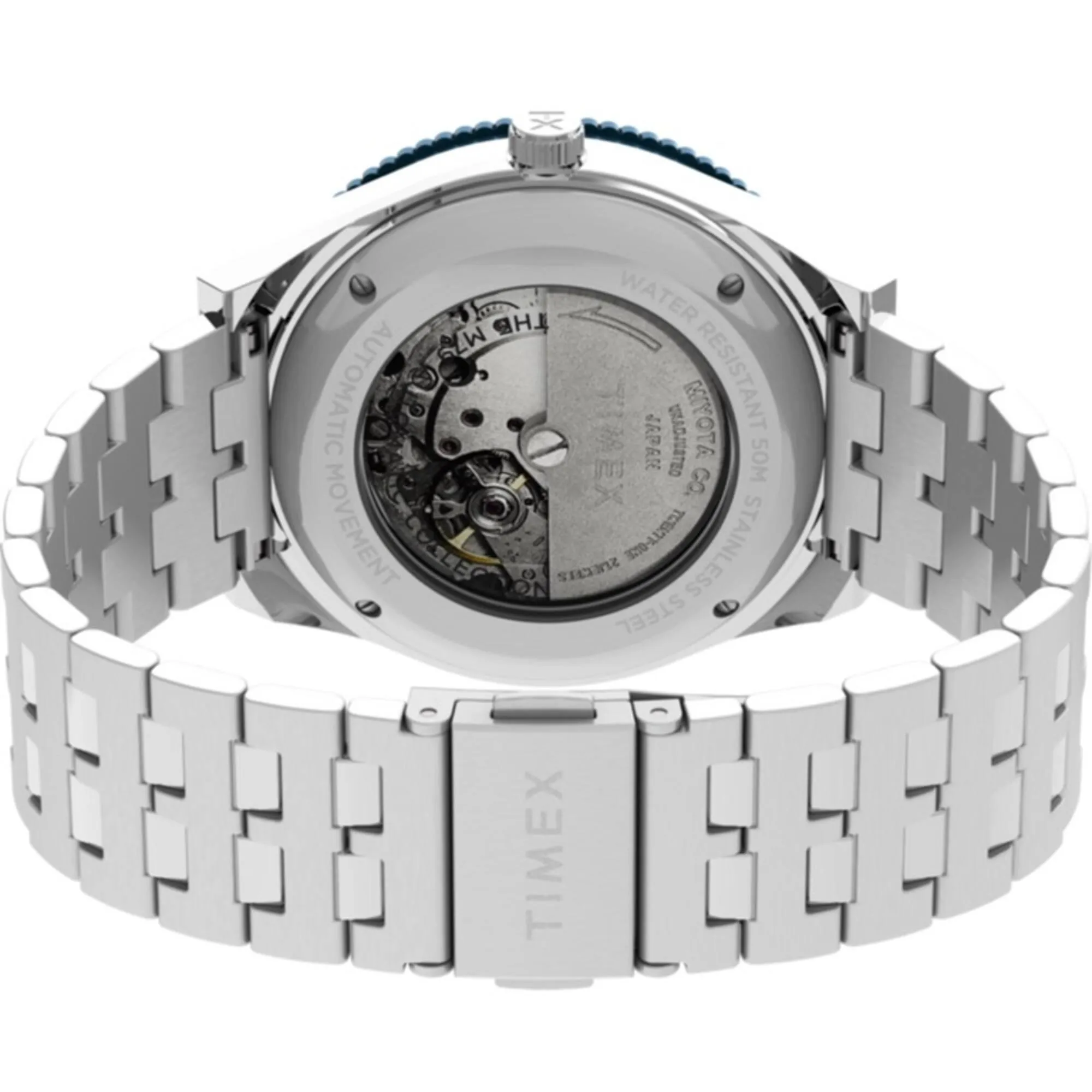 Timex Men's Watch - M79 Blue Dial Automatic Stainless Steel Bracelet | TW2V25100VQ