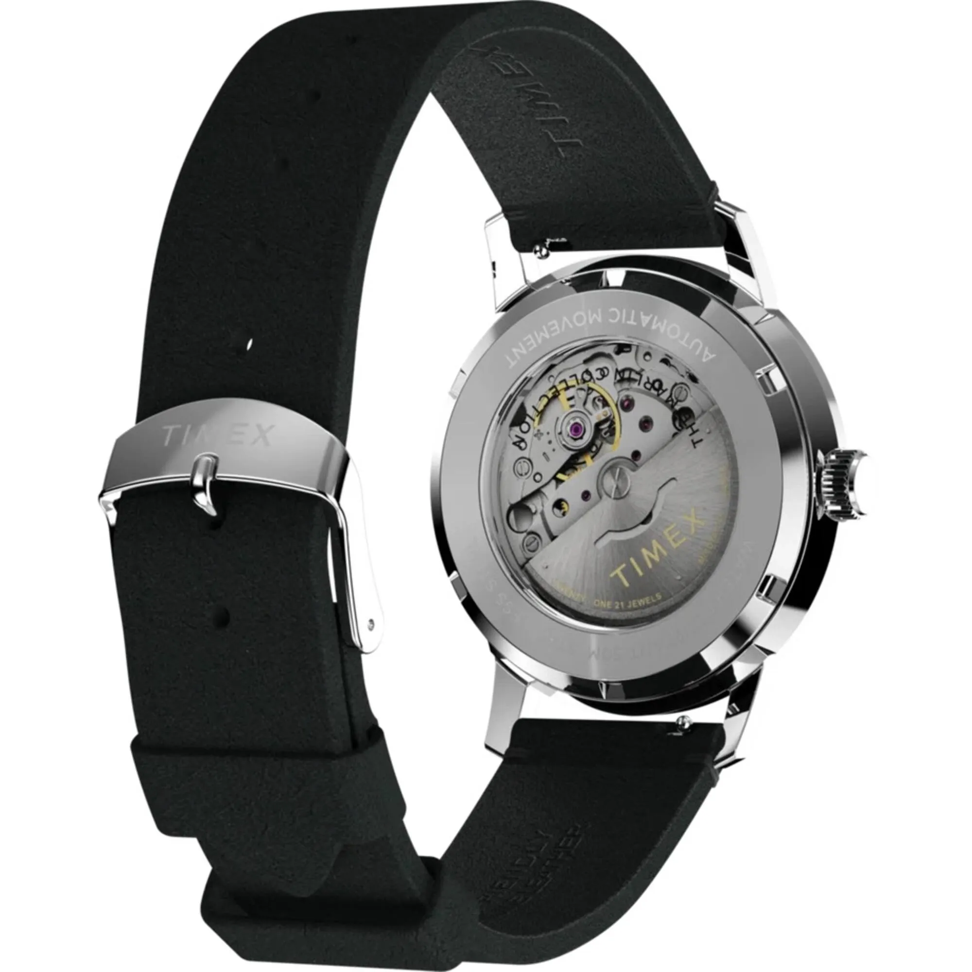 Timex Men's Watch - Marlin Power Reserve Black Dial Natural Leather Strap | TW2W59700