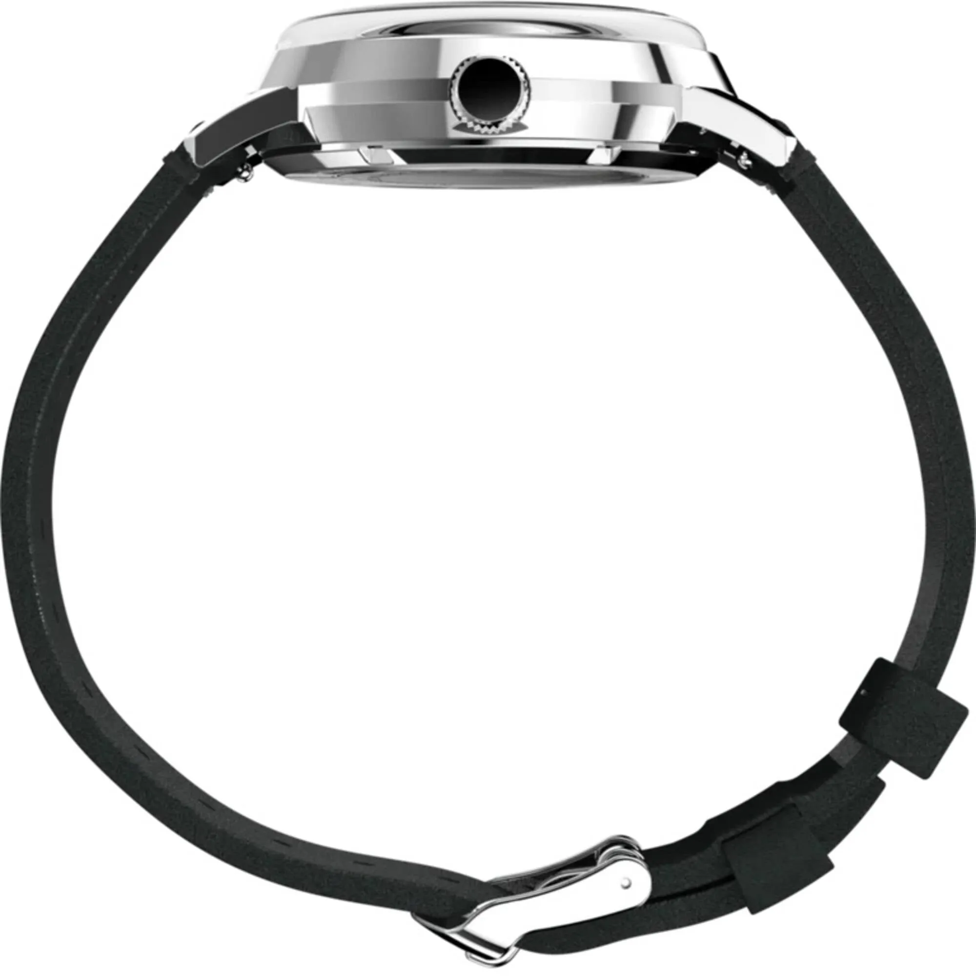 Timex Men's Watch - Marlin Power Reserve Black Dial Natural Leather Strap | TW2W59700