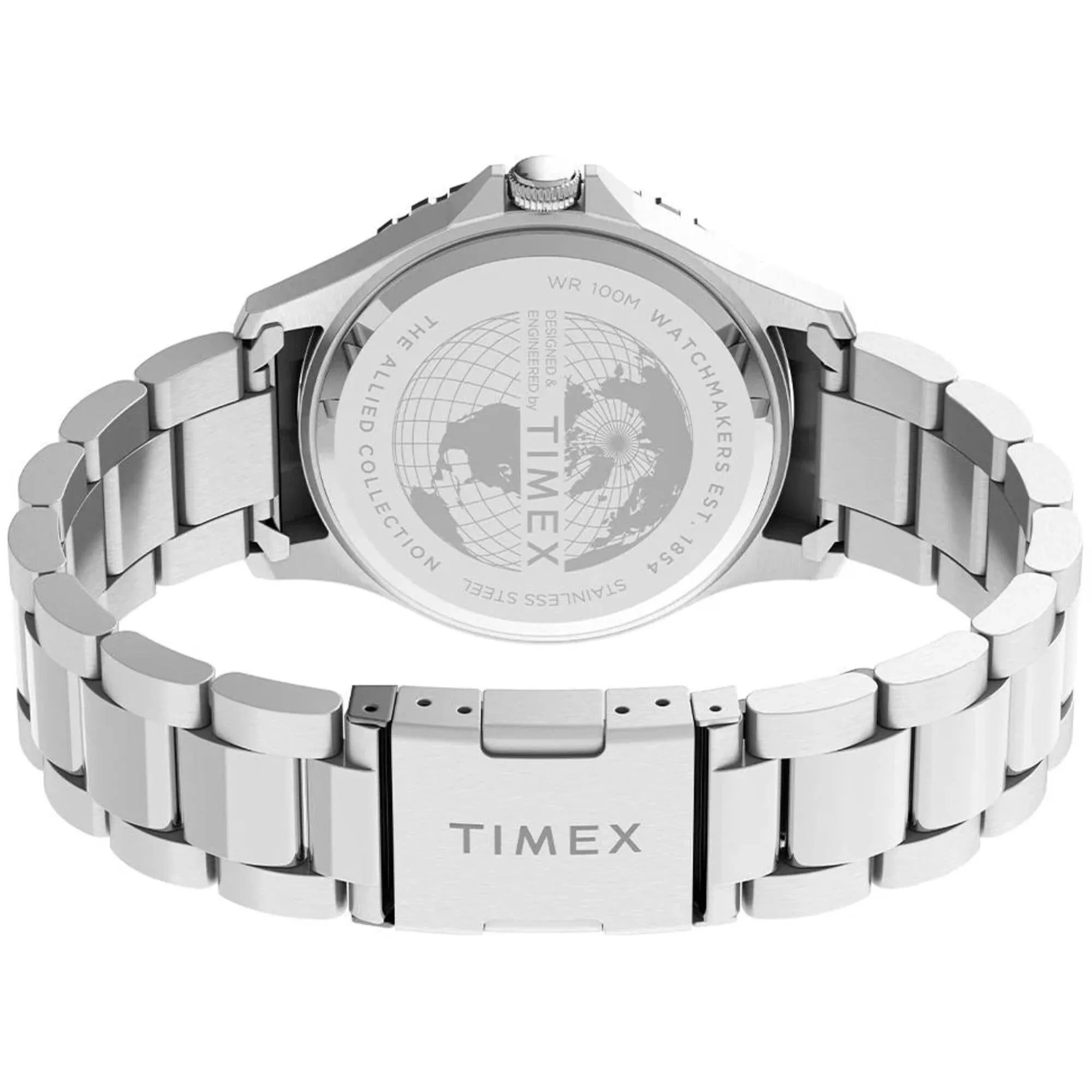 Timex Men's Watch - Navi XL Quartz White Dial Stainless Steel Bracelet | TW2U10900